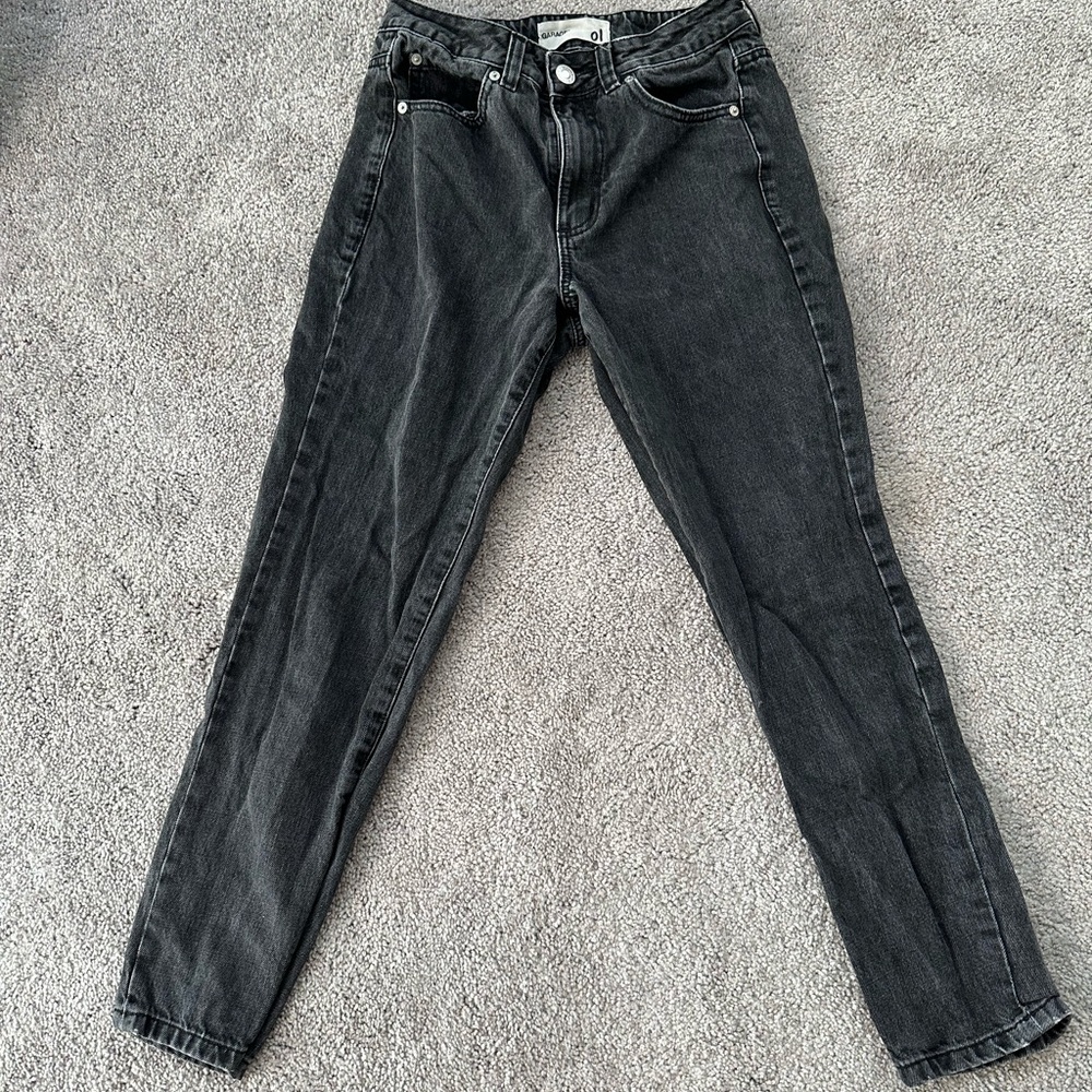 Garage Black Straight Leg Pants